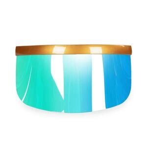 Tipsy Elves Unisex Million Dollar Baby Mirrored Visor Sunglasses New